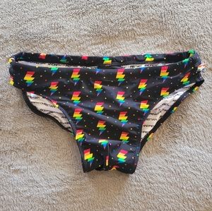 andrew christian swim brief, black (L)